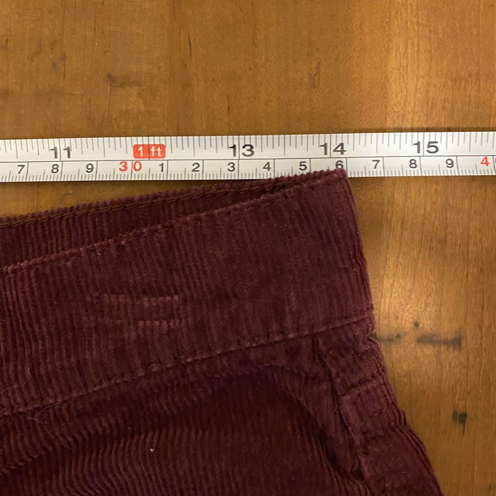 Kendall & Kylie Maroon Corduroy Shorts - Picture 7 of 7